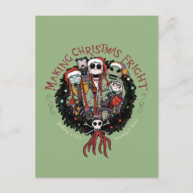 Making Christmas Fright Nutcrackers Postcard (Front)
