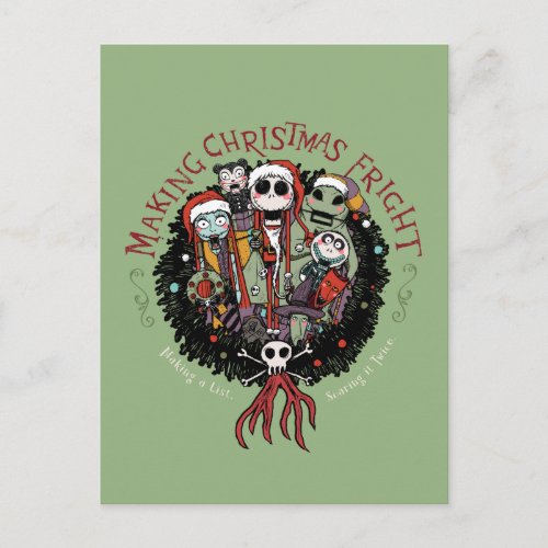 Making Christmas Fright Nutcrackers Postcard