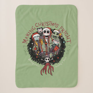 Making Christmas Fright Nutcrackers Sherpa Blanket