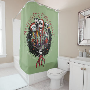 Making Christmas Fright Nutcrackers Shower Curtain