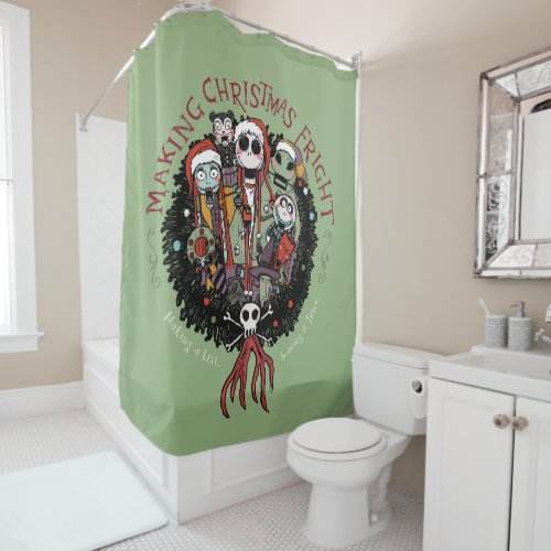Making Christmas Fright Nutcrackers Shower Curtain