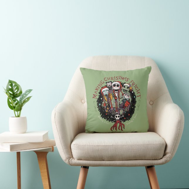 Making Christmas Fright Nutcrackers Throw Pillow (Chair)