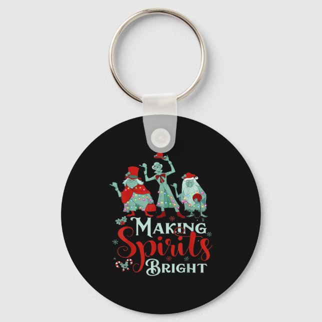 Making Christmas Srit Bright Retro Christmas Movie Keychain (Front)