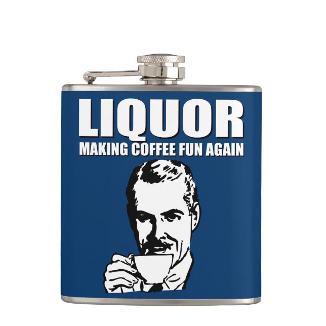 MAKING COFFEE FUN AGAIN HIP FLASK (Front)