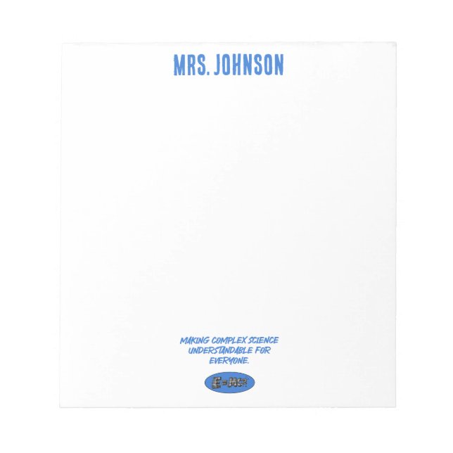 Making Complex Science Understandable For Everyone Notepad (Front)