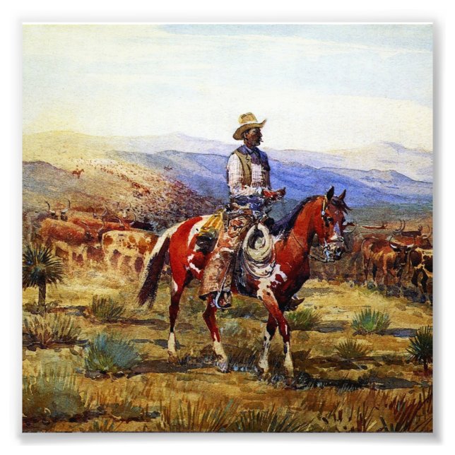 “Making Good Time” Western Art by Ed Borein Photo Print (Front)