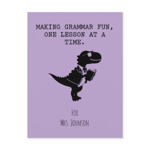 Making Grammar Fun One Lesson At A Time Postcard