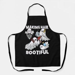 Making Hair Bootiful Funny Scary Ghost Hairdresser Apron