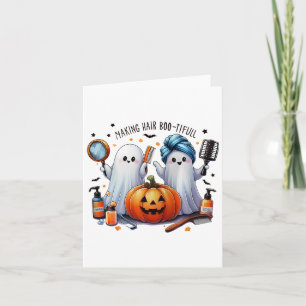 Making Hair Bootiful Halloween Hair Stylist Ghost  Card