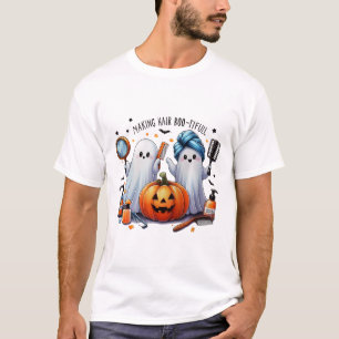 Making Hair Bootiful Halloween Hair Stylist Ghost  T-Shirt