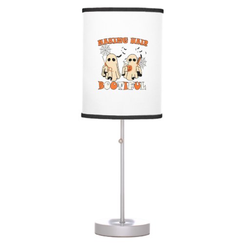 Making Hair Funny Ghost Hairdresser Halloween  Table Lamp