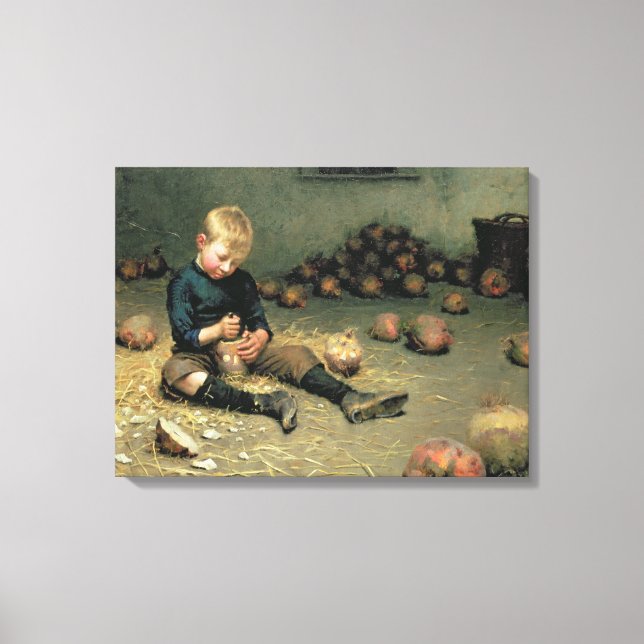 Making Lanterns Canvas Print (Front)