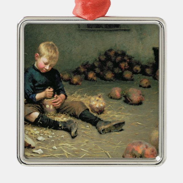 Making Lanterns Metal Ornament (Front)