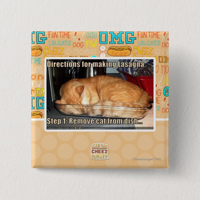 Making lasagna button (Front)