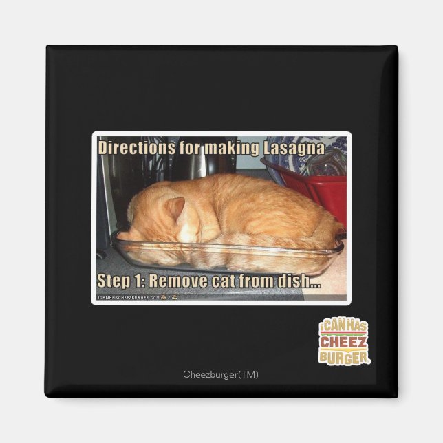 Making lasagna magnet (Front)