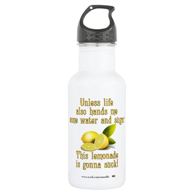 Making Lemonade Water Bottle (Front)