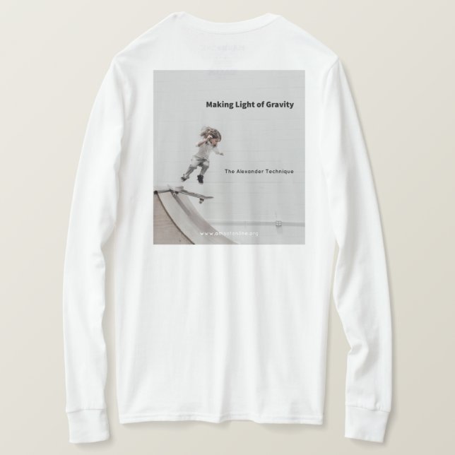 Making Light of Gravity (on back) LongSleeve T-Shi T-Shirt (Design Back)