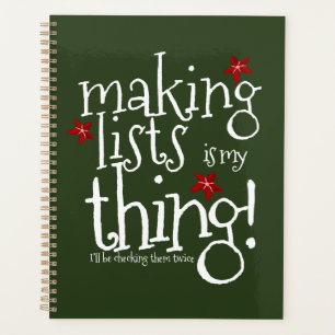 Making lists is my thing, Santas naughty or nice N Planner