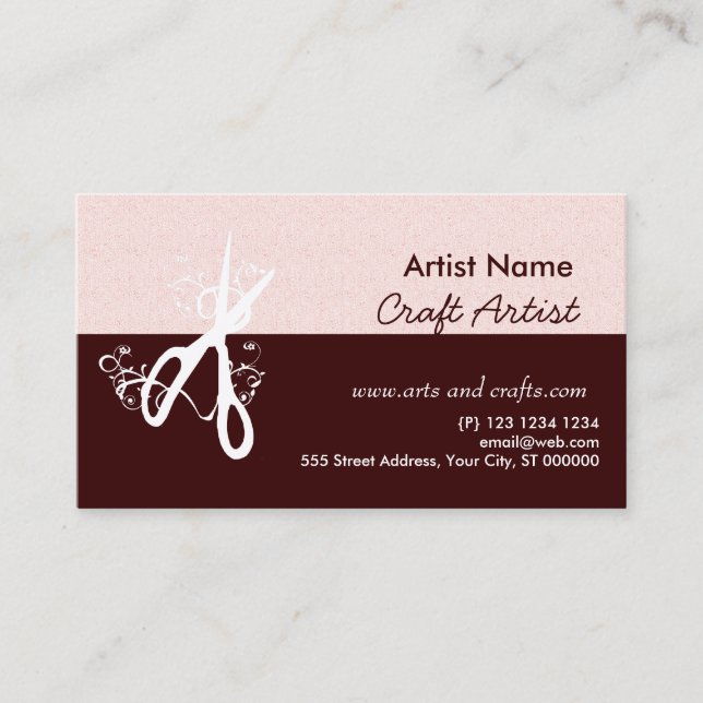 Making Magic Classic Artist Arts and Crafts Maker Business Card (Front)