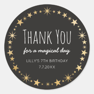 Making Magic Thank You Party Stickers