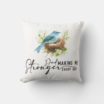Making Me Stronger Throw Pillow by graphicdesign at Zazzle