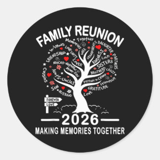 Making Memories Family Matching Group Family Classic Round Sticker
