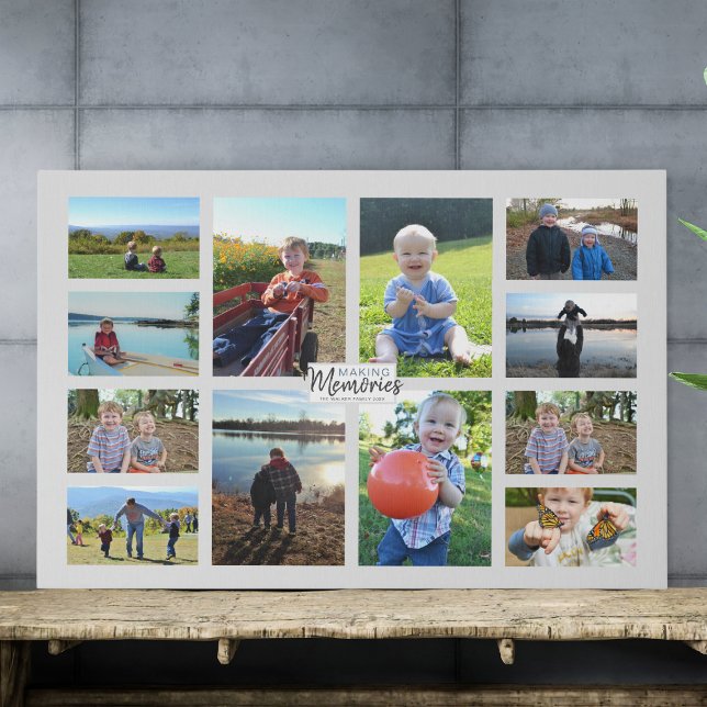 Making Memories Family Photo Collage  Faux Canvas (Creator Uploaded)