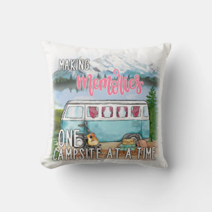Making Memories One Campsite At A Time Throw Pillow