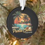 Making Memories Punta Cana Family Trip 2025  Ornament<br><div class="desc">Celebrate an unforgettable Punta Cana family vacation in 2025! Perfect for memory-makers,  ocean lovers,  and adventurers,  this vibrant tropical trip offers colorful sunsets,  palm-lined beaches,  and exciting group reunions. Design your ideal keepsake as you enjoy sea turtles,  ocean vibes,  and fun for all ages!</div>