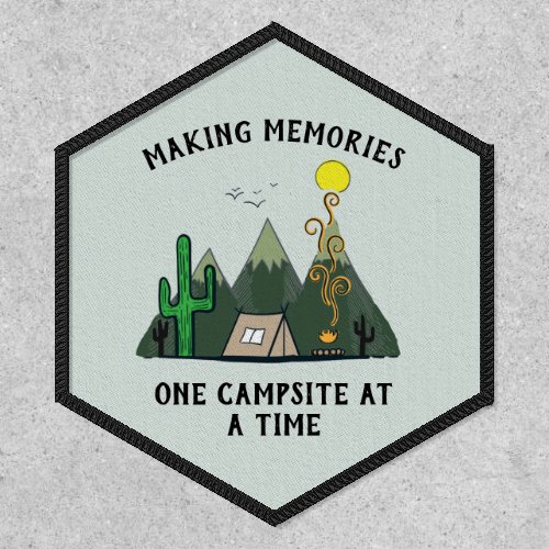 Making Memories  Retro Camping Patch
