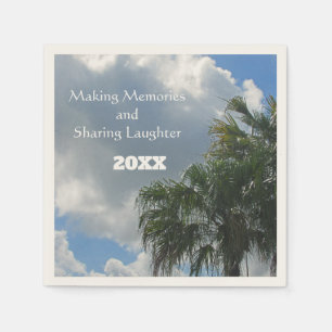Making Memories & Sharing Laughter Palm Tree Napkins