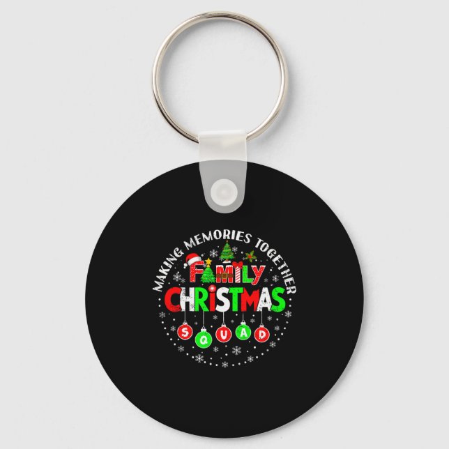Making Memories Together Matching Squad Santa Elf  Keychain (Front)