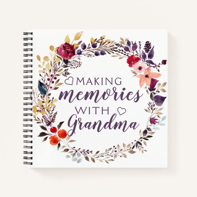 Making Memories with Grandma Keepsake Memory Book (Front)