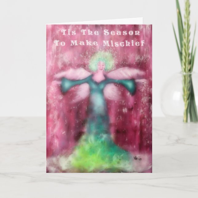 Making Mischief Fairy Art Halloween Card (Front)