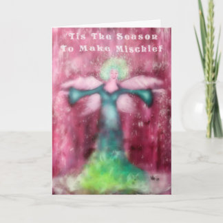 Making Mischief Fairy Art Halloween Card