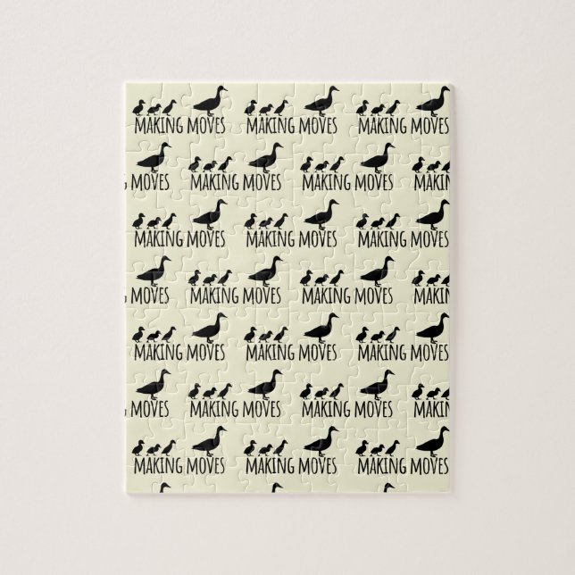 Making Moves Mama Duck and Ducklings Motivational Jigsaw Puzzle (Vertical)