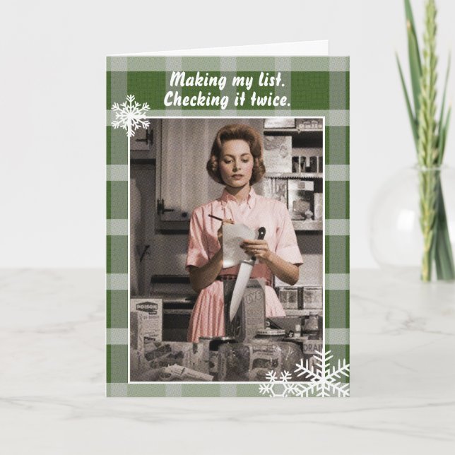 Making my list, checking it twice Holiday Card (Front)