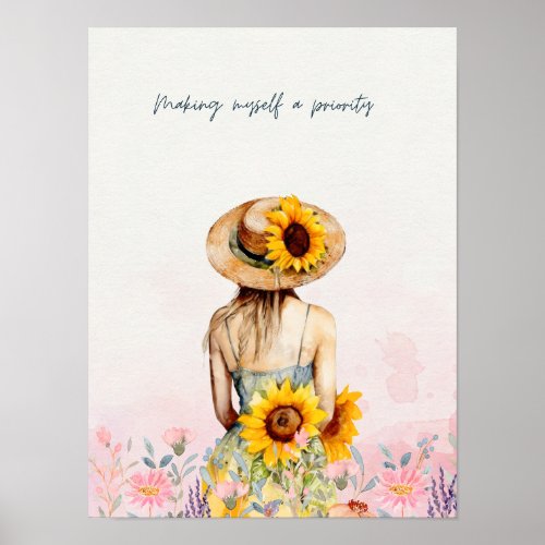 Making Myself a Priority Poster