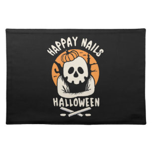 Making Nails Bootiful Halloween  Cloth Placemat