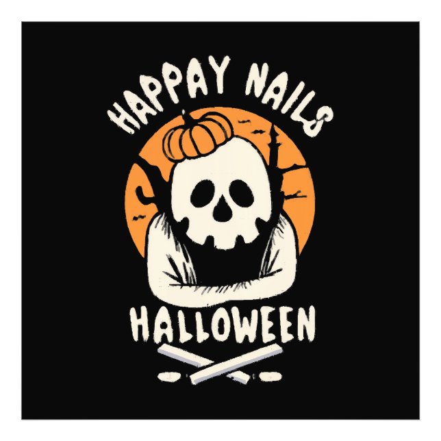Making Nails Bootiful Halloween  Photo Print (Front)
