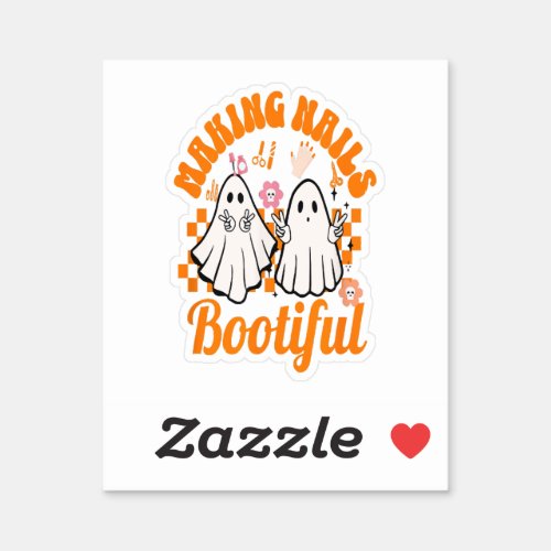 making nails bootiful halloween sticker