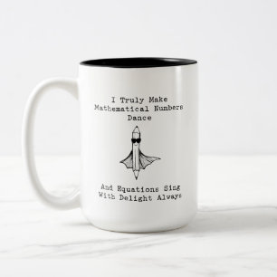 Making Numbers Dance: Equations Sing with Delight Two-Tone Coffee Mug