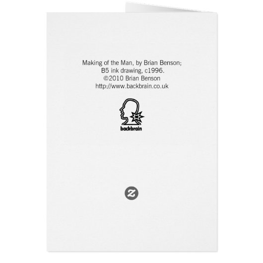 Making of the Man, by Brian Benson (Back)