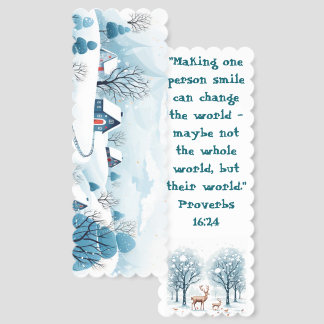 Making one person smile Bible Quote Bookmarks