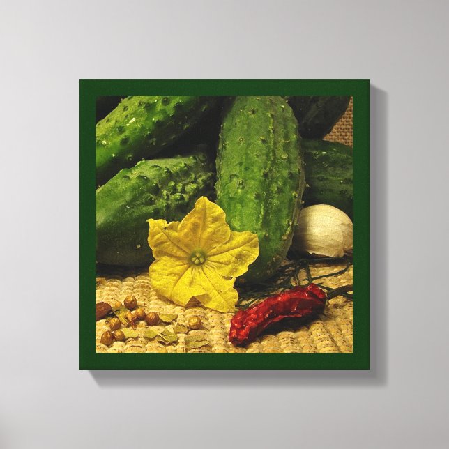 Making Pickles Canvas Print (Front)
