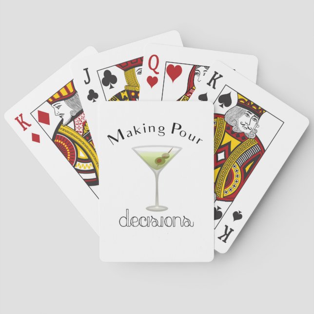 Making Pour Decisions with Martini Glass Poker Cards (Back)