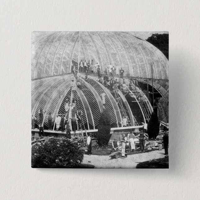 Making repairs to the Great Conservatory at Chatsw Button (Front)