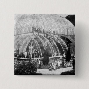 Making repairs to the Great Conservatory at Chatsw Button