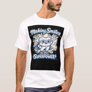 Making Smiles Is My Superpower   Funny Dentist Quo T-Shirt