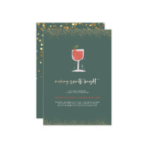 Making Spirits Bright | Christmas Cocktail Party Invitation